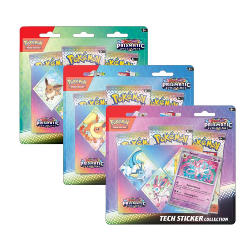 Pokemon Prismatic Evolutions Tech Sticker Collection - Pokemon Trading Card Game