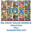 Banana Banger Bundle - 10x Pokemon English Booster Packs Mixed Sets Plus Hit - Pokemon Trading Card Game