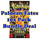 10x Paldean Fates Booster Packs Bundle Deal - Pokemon Trading Card Game