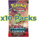 x10 Packs Bundle - Pokemon Temporal Forces Booster Pack - Trading Cards