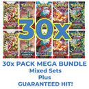 Banana Belter Bundle - 30x Pokemon English Booster Packs Mixed Sets Plus Hit - Pokemon Trading Card Game