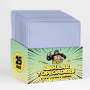 Banana Merch Crystal Clear (No Blue Tint!) Toploaders 25 Pack -  Clear Rigid Hard Plastic Card Protectors For Trading Cards
