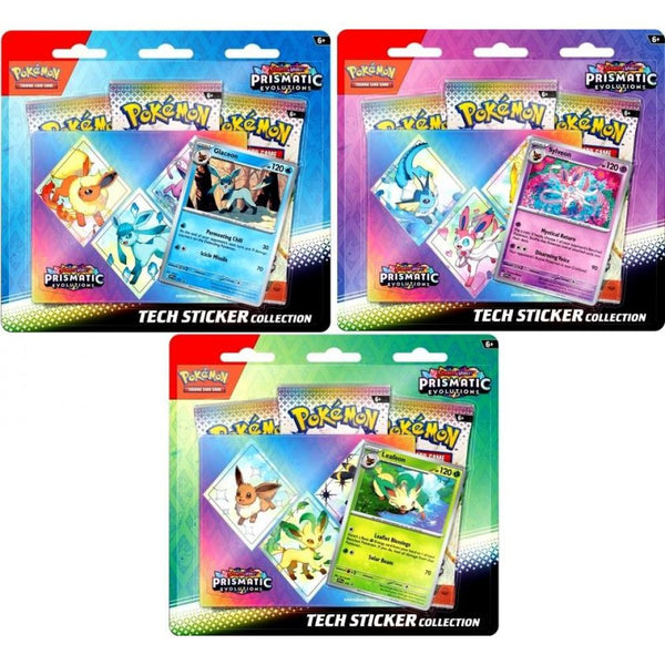 Pokemon Prismatic Evolutions Tech Sticker Collection - Pokemon Trading Card Game