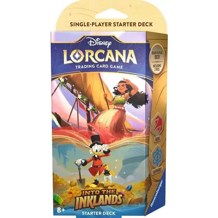 Disney Lorcana Trading Card Game Starter Deck Selection - 60 Cards
