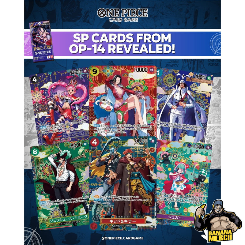 One Piece OP14 Seven Warlords Japanese Booster Box - One Piece Japanese Trading Card Game