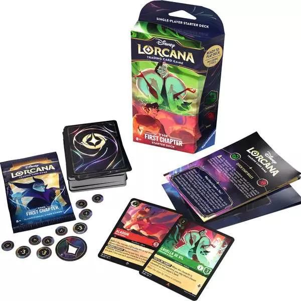 Disney Lorcana Trading Card Game Starter Deck Selection - 60 Cards