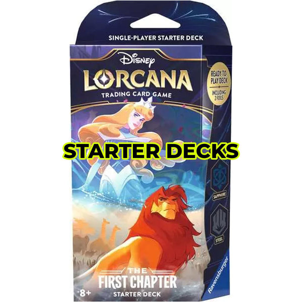 Disney Lorcana Trading Card Game Starter Deck Selection - 60 Cards