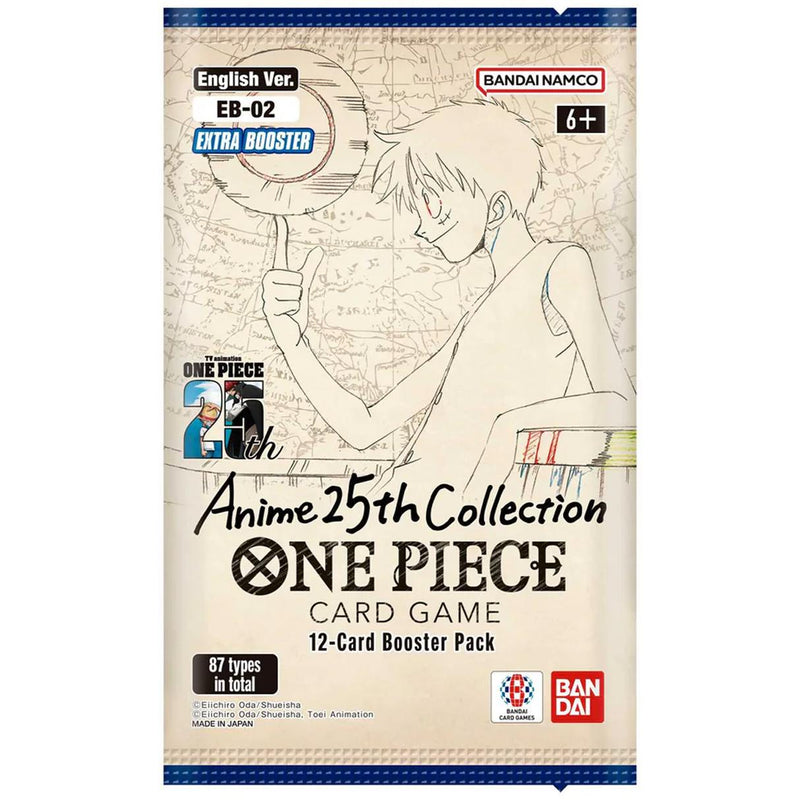 EB02 Extra Booster Anime 25th Collection Booster Pack - One Piece Trading Card Game