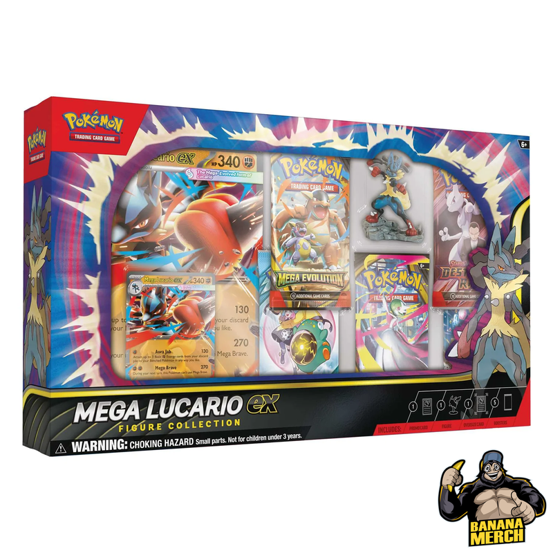 Pokemon Mega Lucario ex Figure Collection Box - Pokemon Trading Card Game
