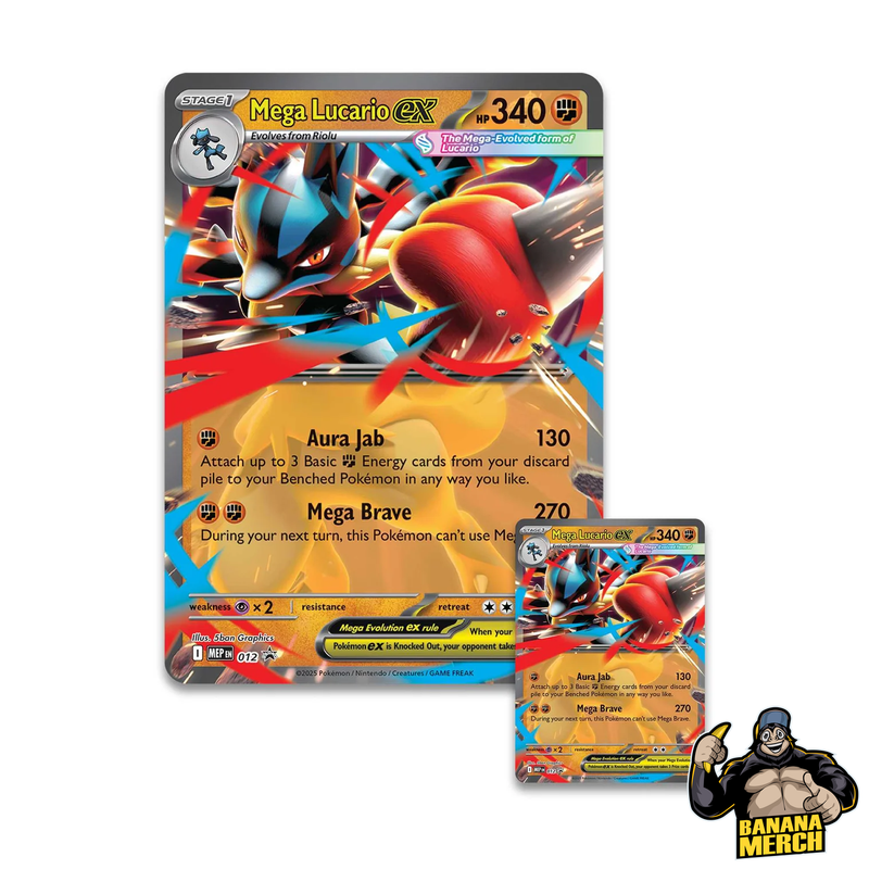 Pokemon Mega Lucario ex Figure Collection Box - Pokemon Trading Card Game