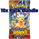 10x Pokemon Surging Sparks Booster Pack Bundle - Pokemon Trading Card Game