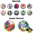 Pokemon Paldea Metal Magnet Box Set 2  - 1 Magnet and 2 Booster Packs - Simplified Chinese Trading Card Game